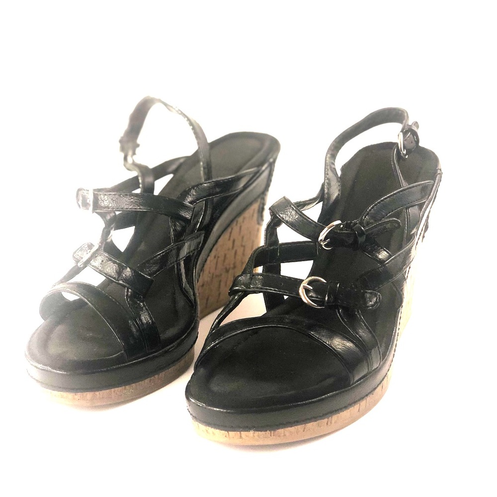Aerosoles Women’s Black Wedge Sandals